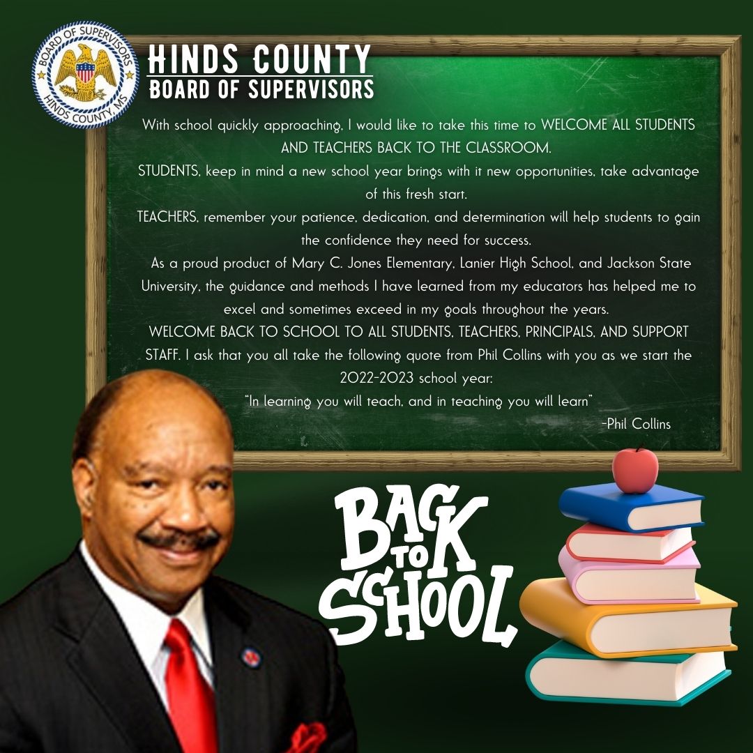 with school quickly approaching we in hinds county district one would
